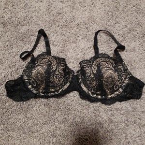 Black Lace Balconette Convertible Bra